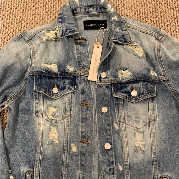 mustard seed denim jacket